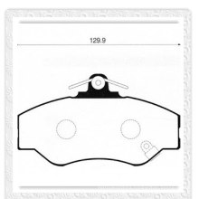 FDB1014 exceptional performance 141111 auto brake pads for HYUNDAI H100